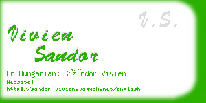 vivien sandor business card